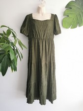 Robe longue d'été kaki