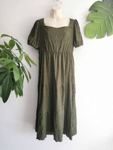 Robe longue été - d'été, kaki