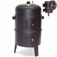 3in1 BBQ GRILL BARBECUE GRILLE WAGON CHARBON DE BOIS 56512 FUMOIR SMOKER