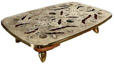 Chauffe Plat Dessus laiton Massif decor Feuilles De Houx SIGG Suisse 