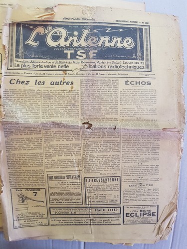 Rare antenne tsf magazine - l'antenne,