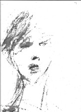 Dessin, esquisse, visage de