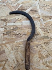 Faucille Outil ancien serpe serpette agricole ferme scie  herboriste jardin (6