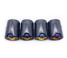 BMW M2 M3 M4 Échappement Carbone Embouts Bleu Fibre Mp Mpe F87 F80 F82 F83 Par