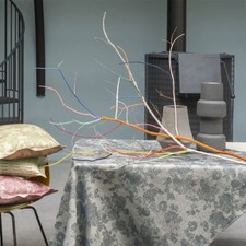 NAPPE CASUAL ARDOISE 150x150cm 100% LIN LE JACQUARD FRANCAIS