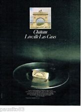 PUBLICITE ADVERTISING 116  1985  les  vins du Chateau Léoville Las-Cases  Médoc