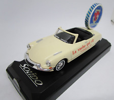 AU617 SOLIDO/ARTISANAT  1/43 CITROEN DS19 CABRIOLET 1956 LA VACHE QUI RIT IVOIRE