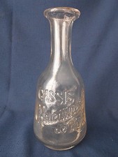 ANCIENNE CARAFE PUBLICITAIRE CASSIS CHATEAUNEUF DE DIJON 1900 BISTROT