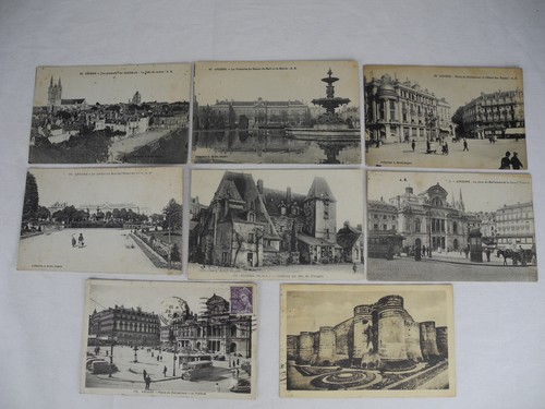 Lot old postcards angers - postcards, 49