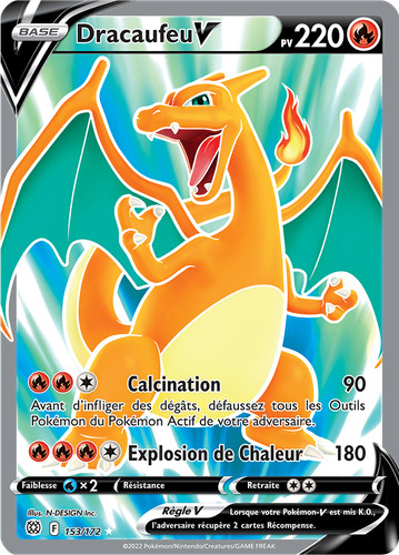 Carte pokémon dracaufeu - carte,