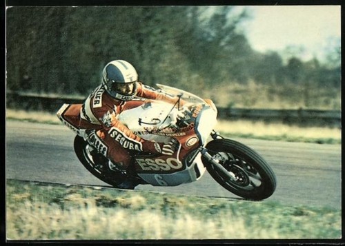 Carte postale moto yamaha 350 - moto,