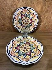 Paire assiettes HB Henriot