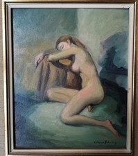 Tableau Ancien Huile Portrait