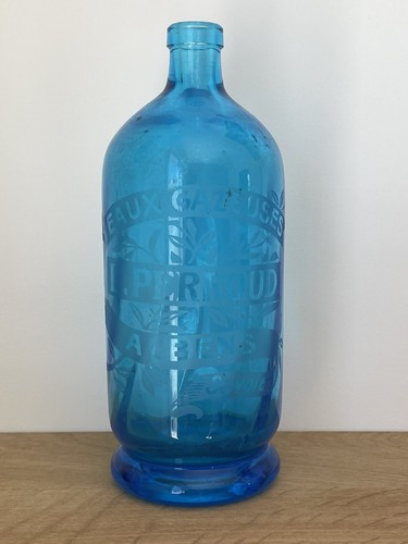 Ancien siphon bleu - bleu, eau