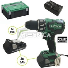 Perceuse visseuse sans fil avec percussion Hitachi brushless DV18DBSL 18V 3A X2
