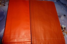 LOT 50 POCHETTES SACHETS PAPIER CADEAU EMBALLAGE 2 MODELES ORANGE 12 x 20 cm