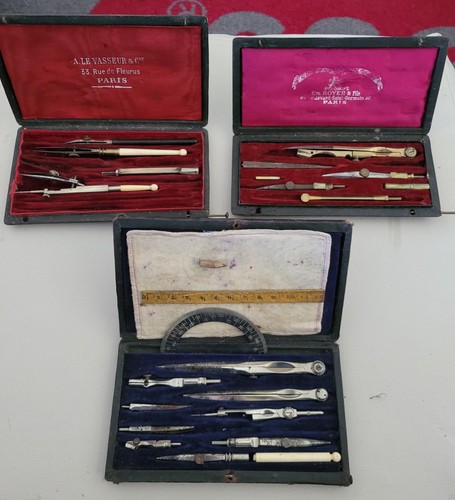 Lot boites de compas - lot, 3