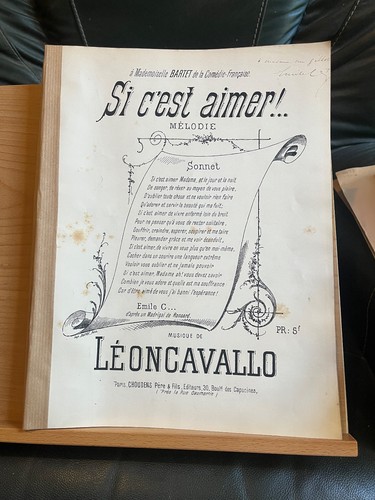 Léoncavallo c est aimer - r.,