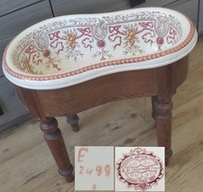 ✅ Ancien bidet pot de chambre faïence fine anglaise fin 19 ème 1900 Porcher