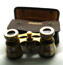 superbe jumelle de théâtre en nacre avec son étui