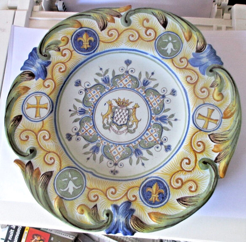 Ancienne assiette desvres a - de,