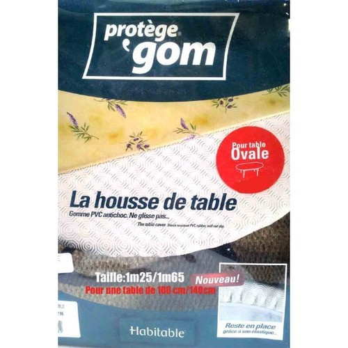 Protège table ovale 1m25 - protège,