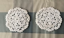 2 napperons Cotton ronds fait