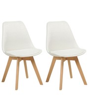 Lot de 2 Chaises en Tissu