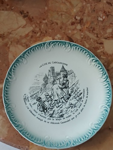 Ancienne assiette - , en