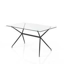 Table en verre trempé et