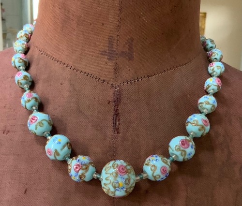 Collier vintage murano perles - vintage,