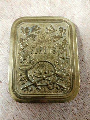 Plaque baudrier bronze - de,