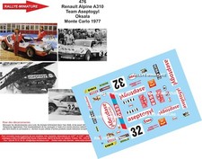 DECALS 1/24 REF 0476 RENAULT