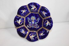 Coupelle lobée en faïence de