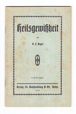 Certitude de salut * G.F.Nagel * 1924