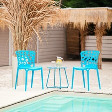 2 Chaises de jardin bistrot en