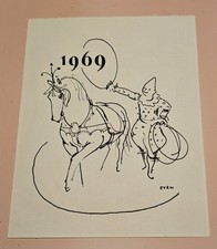 Lithographie 1969 Signé EVEN 