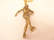Porte-clés / Key Ring - VEEDOL - PATINEUSE / ICE SKATER - HUILE / OIL - PIN-UP 4