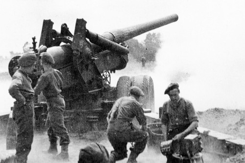 Ww2 british 155mm - -, howitzer