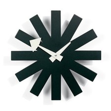Horloge murale George Nelson Vitra Asterisk Clock noire Φ250 mm moderne
