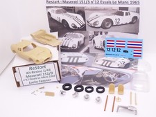 Maserati 151/3 "Lucky" CASSNER Essais Le Mans 1965 Kit résine 1/43 ReStart