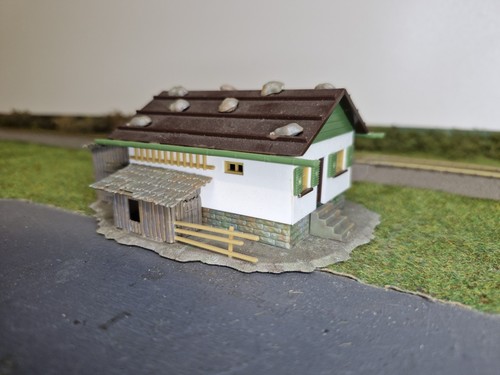 Maquette chalet montagne - chalet,
