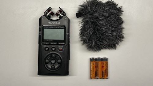 Tascam 40x with windscreen - tascam, dr-40x