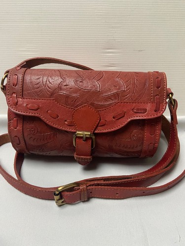 Sac besace rétro cuir - , fauve