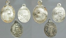 Lot de 3 médailles religieuses anciennes argent à classer