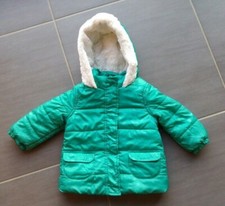 Veste/Manteau Fille, 6 mois, Marque Orchestra, Verte avec motifs hibou