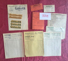 N° 7509 / GUILLER  / lettres entête + fiche technique 175 Y + docs + décalcomani