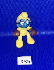 Playmobil - figurine  Schtroumpfs motard jaune  N° 335