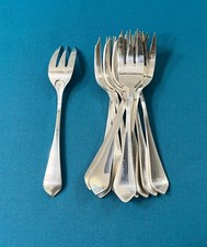 12 fourchettes a gâteaux ERCUIS modèle CITEAUX métal argenté 13,5 cm couvert