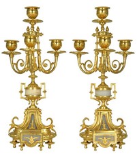 CHANDELIERS Kaminuhr Empire